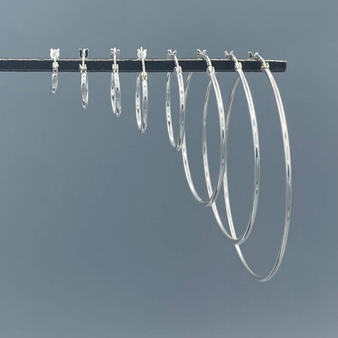 Hexagon Hinged Clicker Hoops