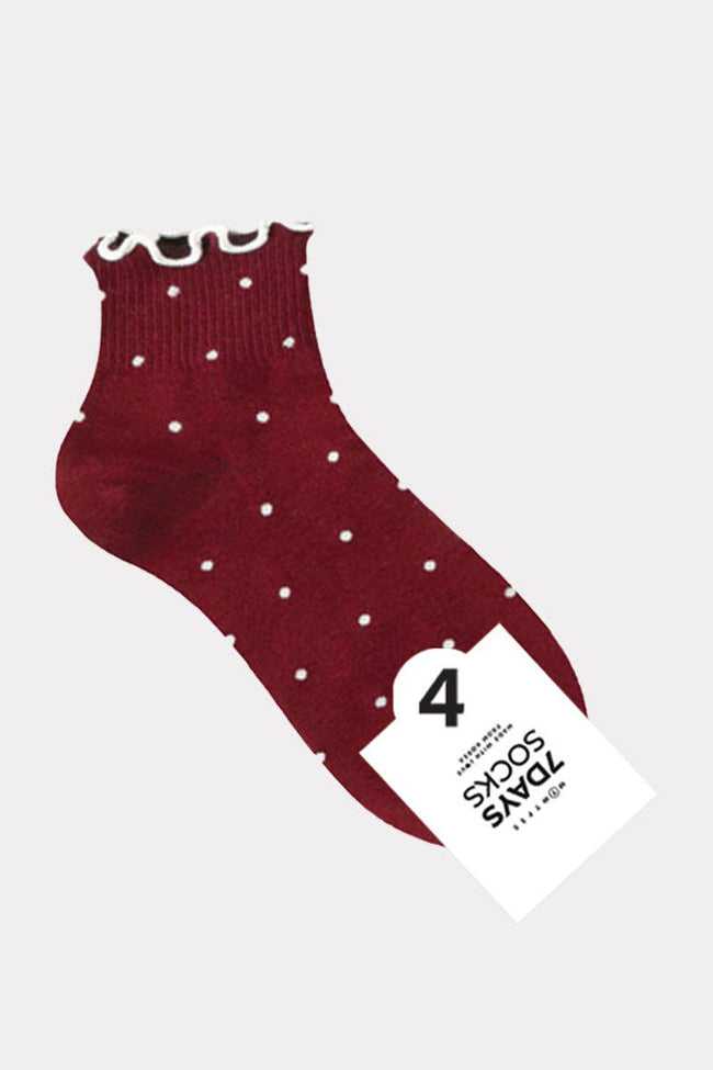 Crew Frill Dot Socks