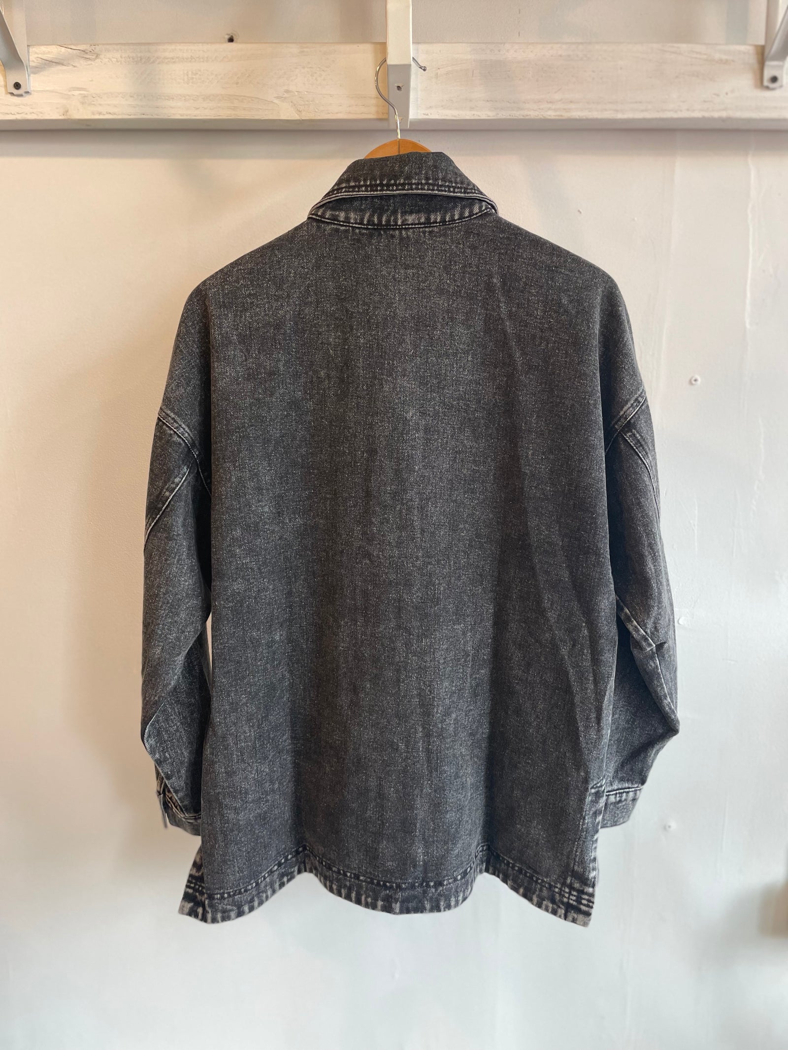 Black Denim Shacket