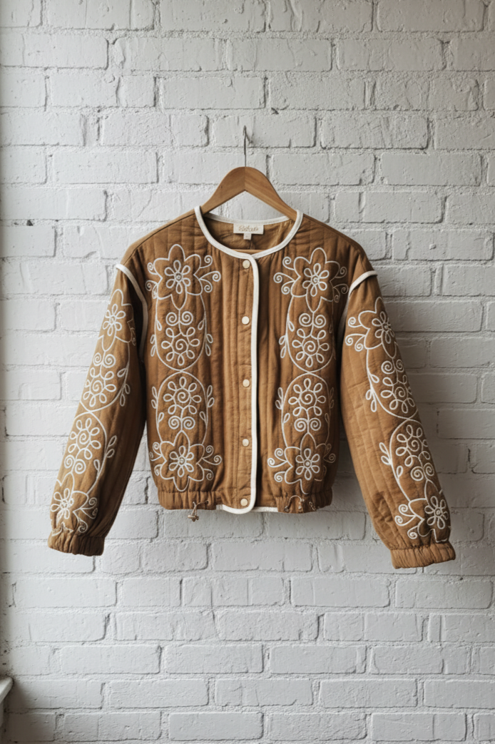 Embroidered Bomber Jacket