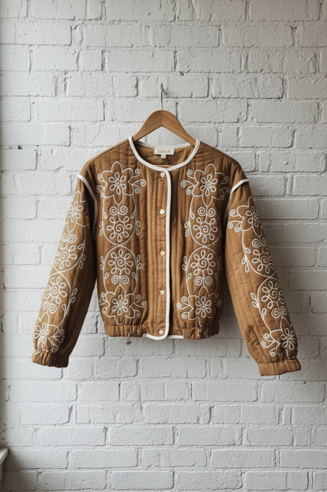 Embroidered Bomber Jacket