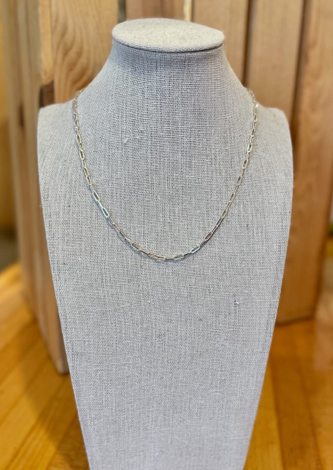 Sterling Silver Paperclip Chain Necklace