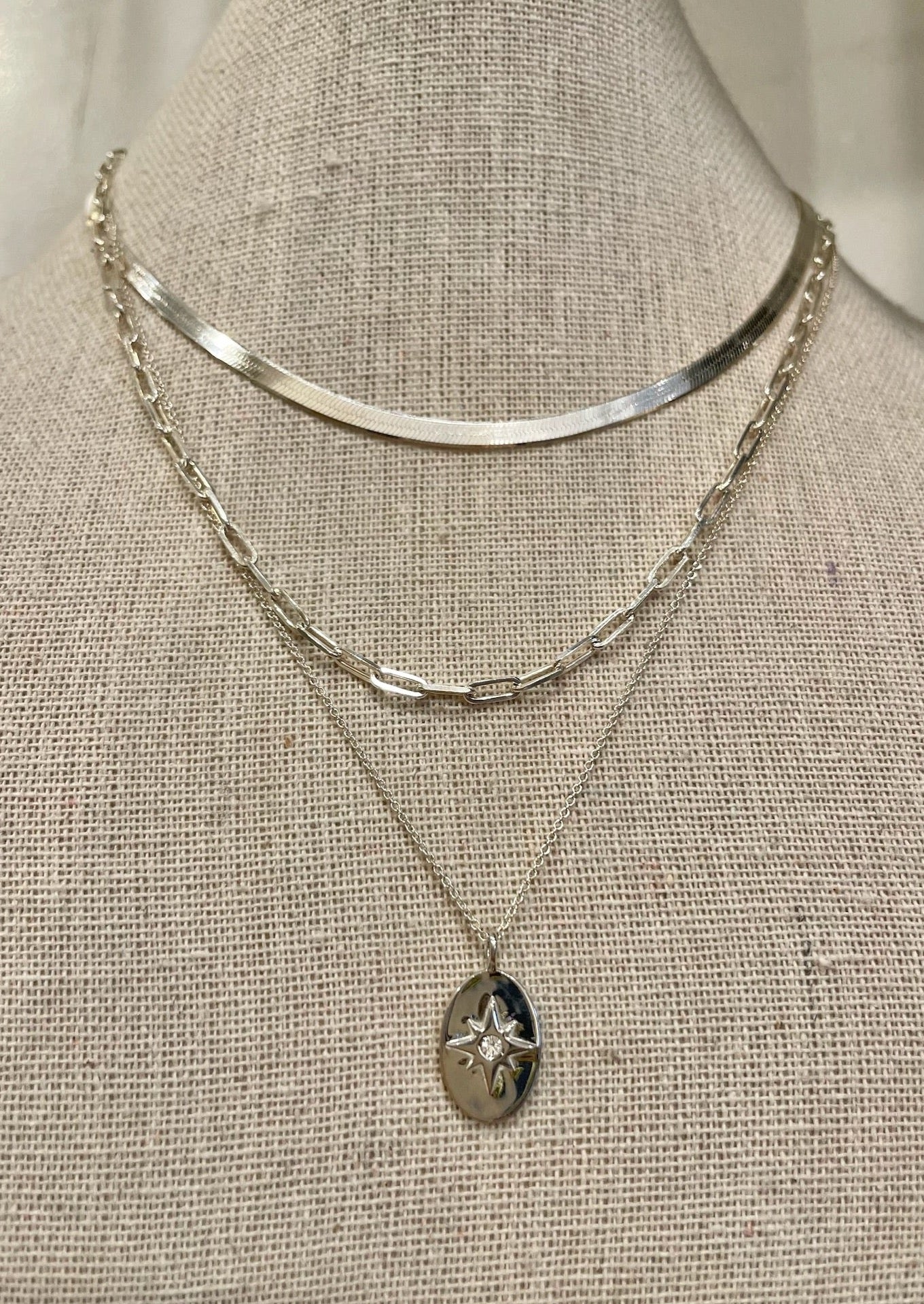 Starry Night Necklace in Sterling Silver