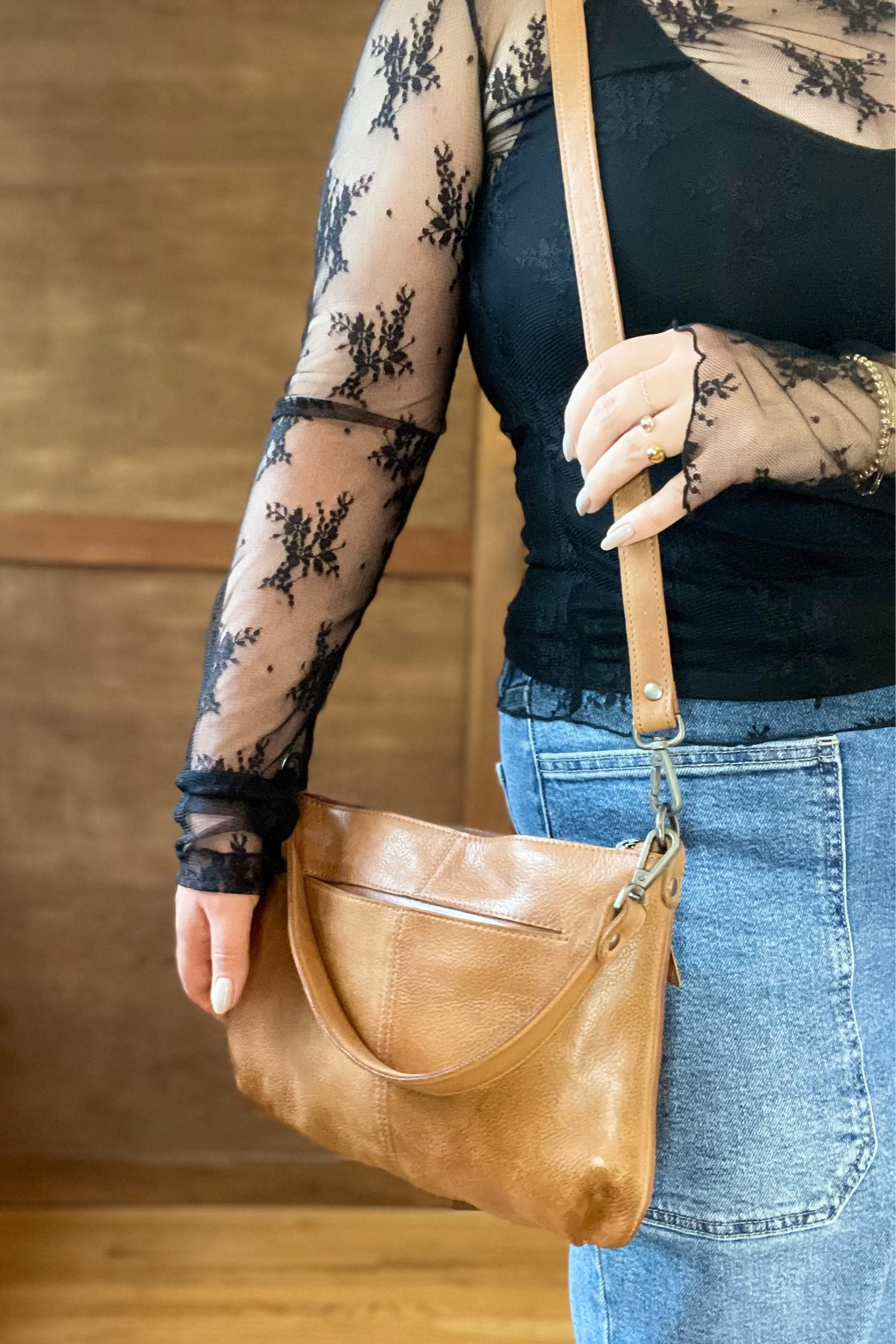 Stevie Handcrafted Leather Crossbody Bag