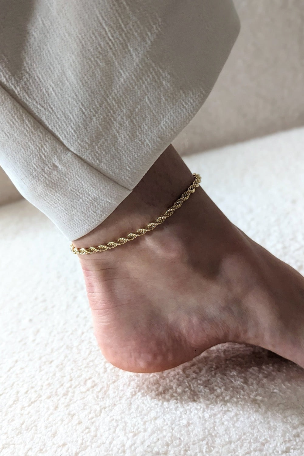 Shea Rope Chain Anklet by Layer the Love