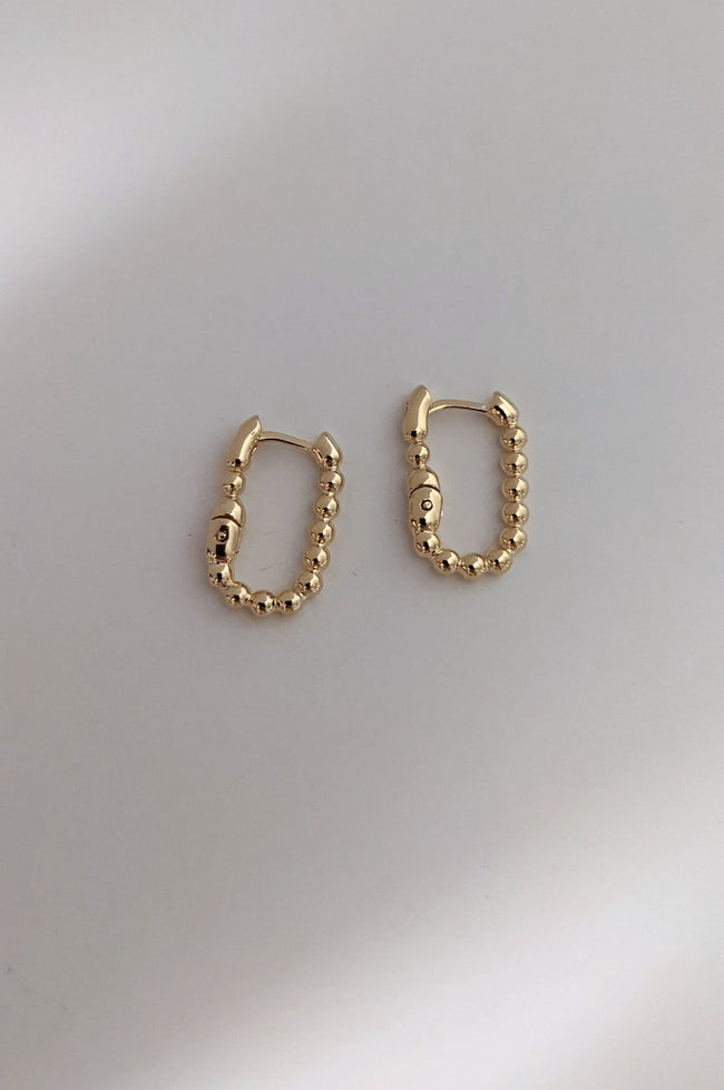 Beaded Rectangle Hoops by Layer the Love