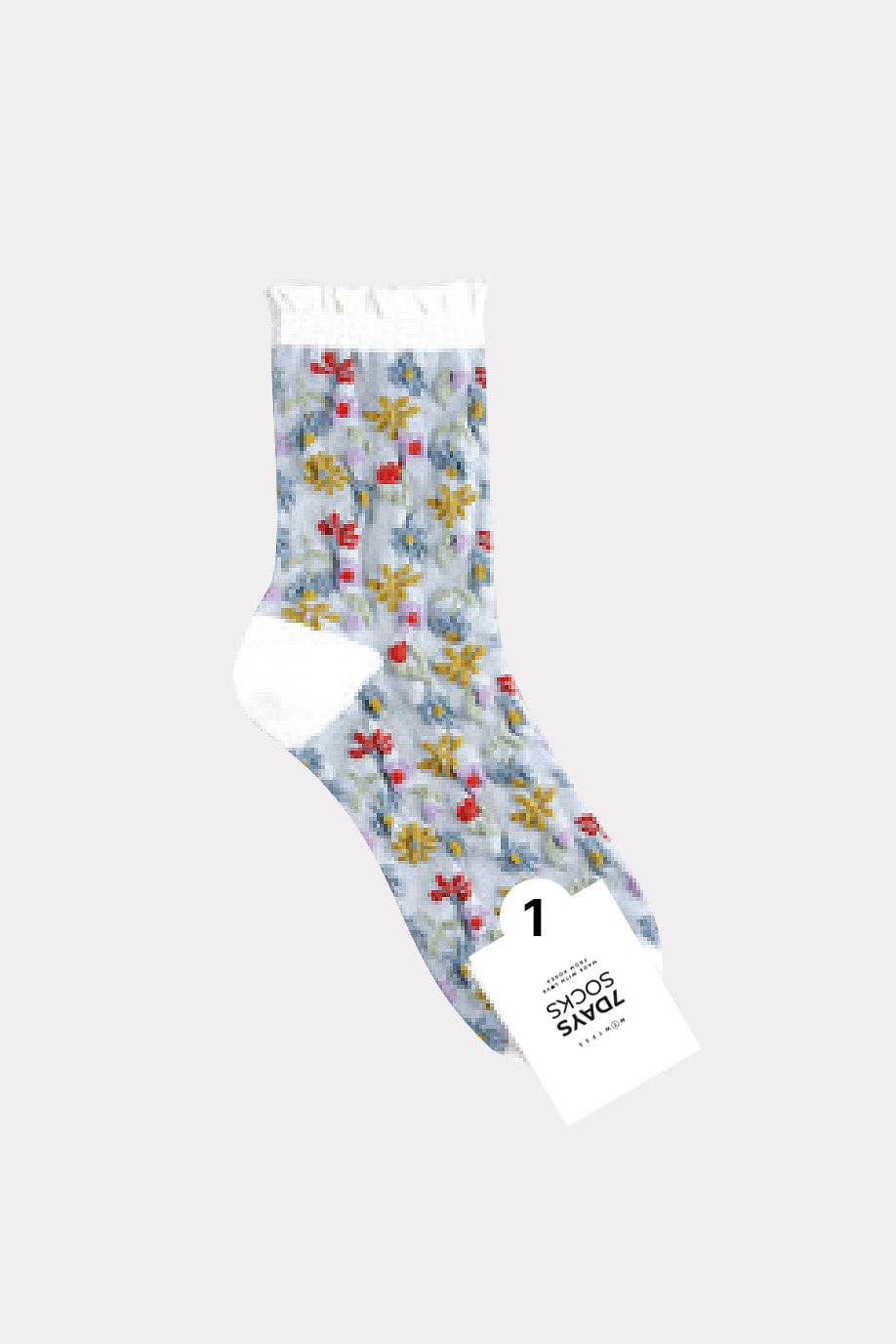 Crew Multi Flower Socks