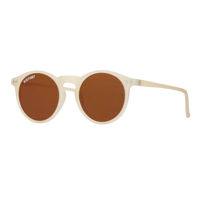 Mayer Sunglasses - Milky Beige w/ Brown Polarized Lens