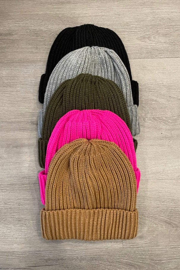 Ribbed Beanie Hat