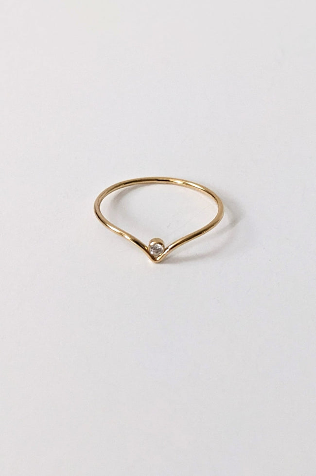 CZ Chevron Ring by Layer the Love