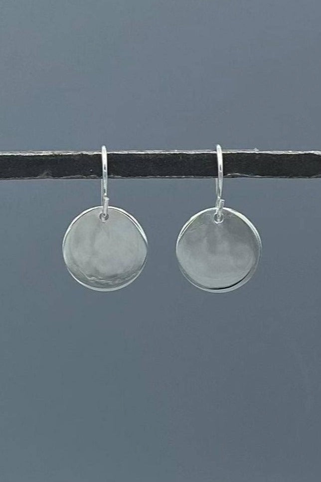 Disc Earrings in Sterling Silver