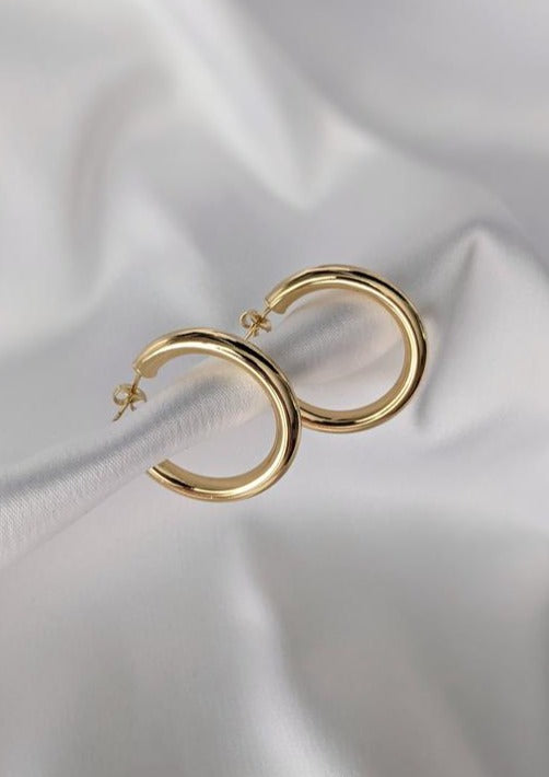 Chunky Gold Hoops by Layer the Love