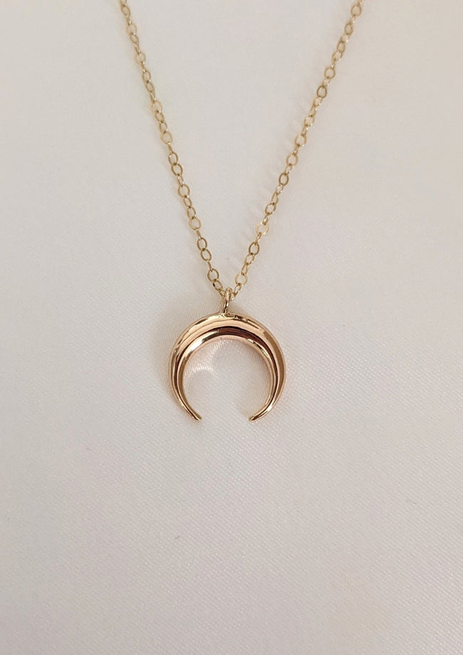 Gold Horn Necklace by Layer the Love
