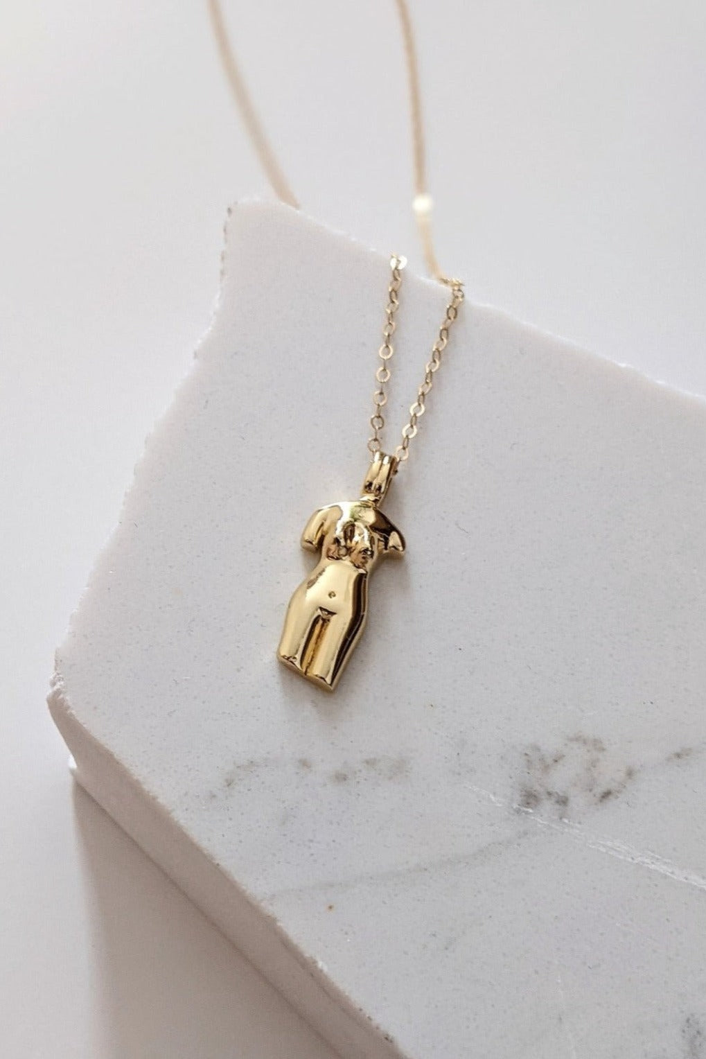 Gold La Femme Female Figure Necklace by Layer the Love