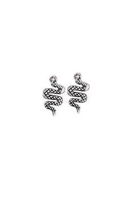 Sneaky Snake Sterling Silver Stud Earring