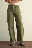 Stretch Twill Utility Barrel Pants