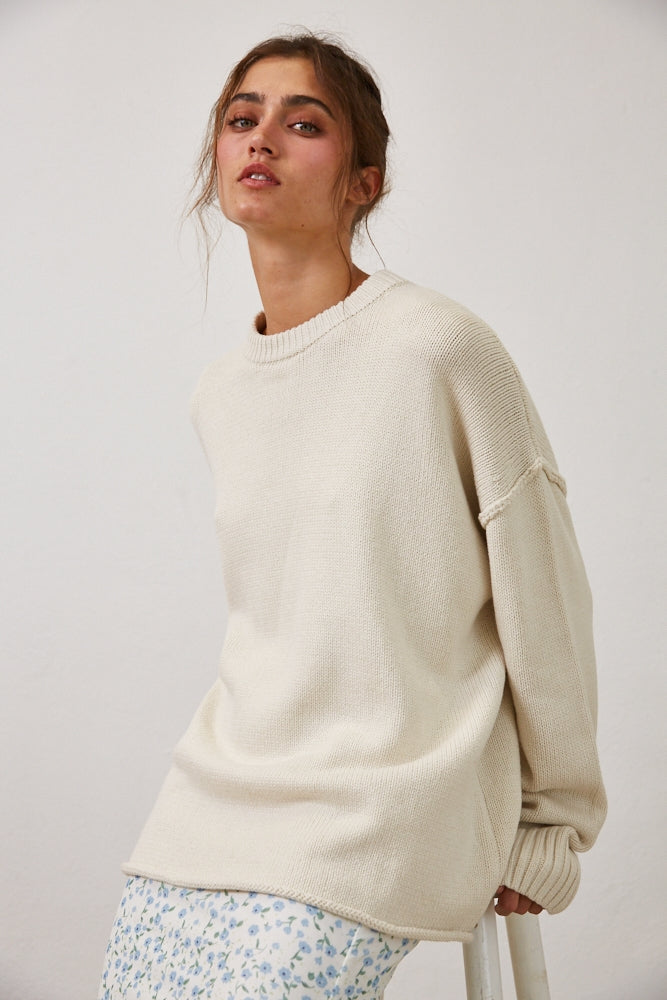 Slouchy Crew Neck Sweater