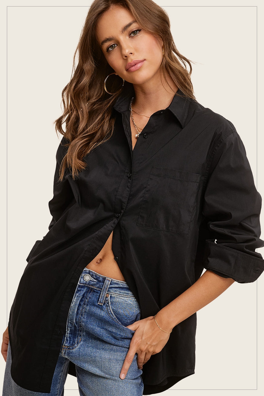 Oversized Poplin Shirt