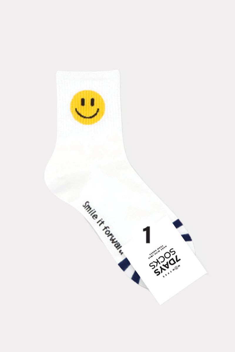 Smiley Crew Socks