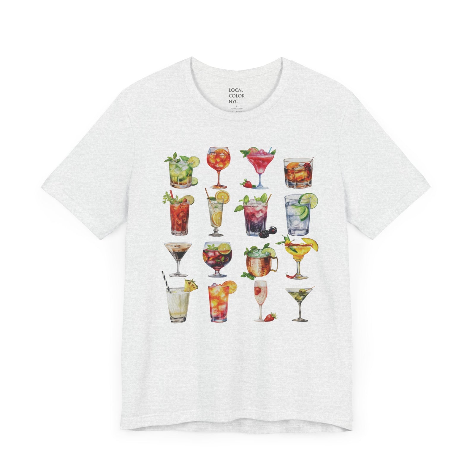 Cocktails Short Sleeve Tee Shirt (Online Only)