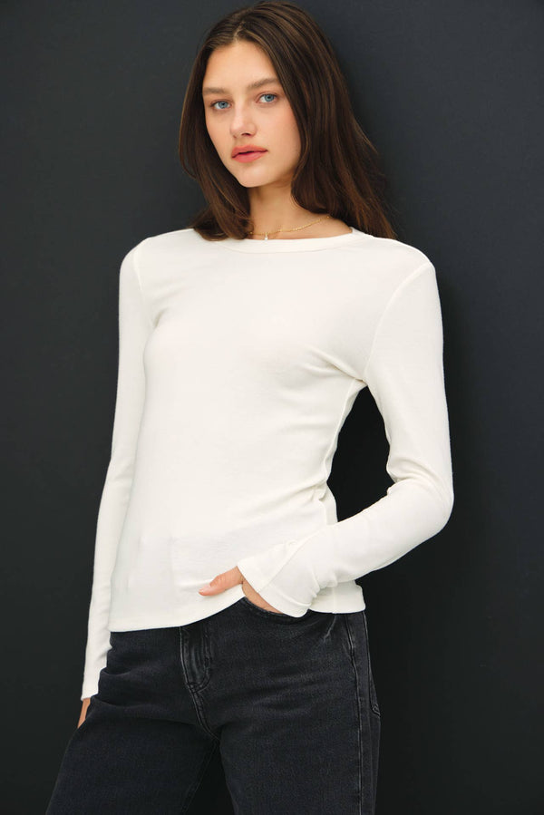 Long Sleeve Round Neck Tee