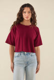 Cropped Luxe Jersey Tee