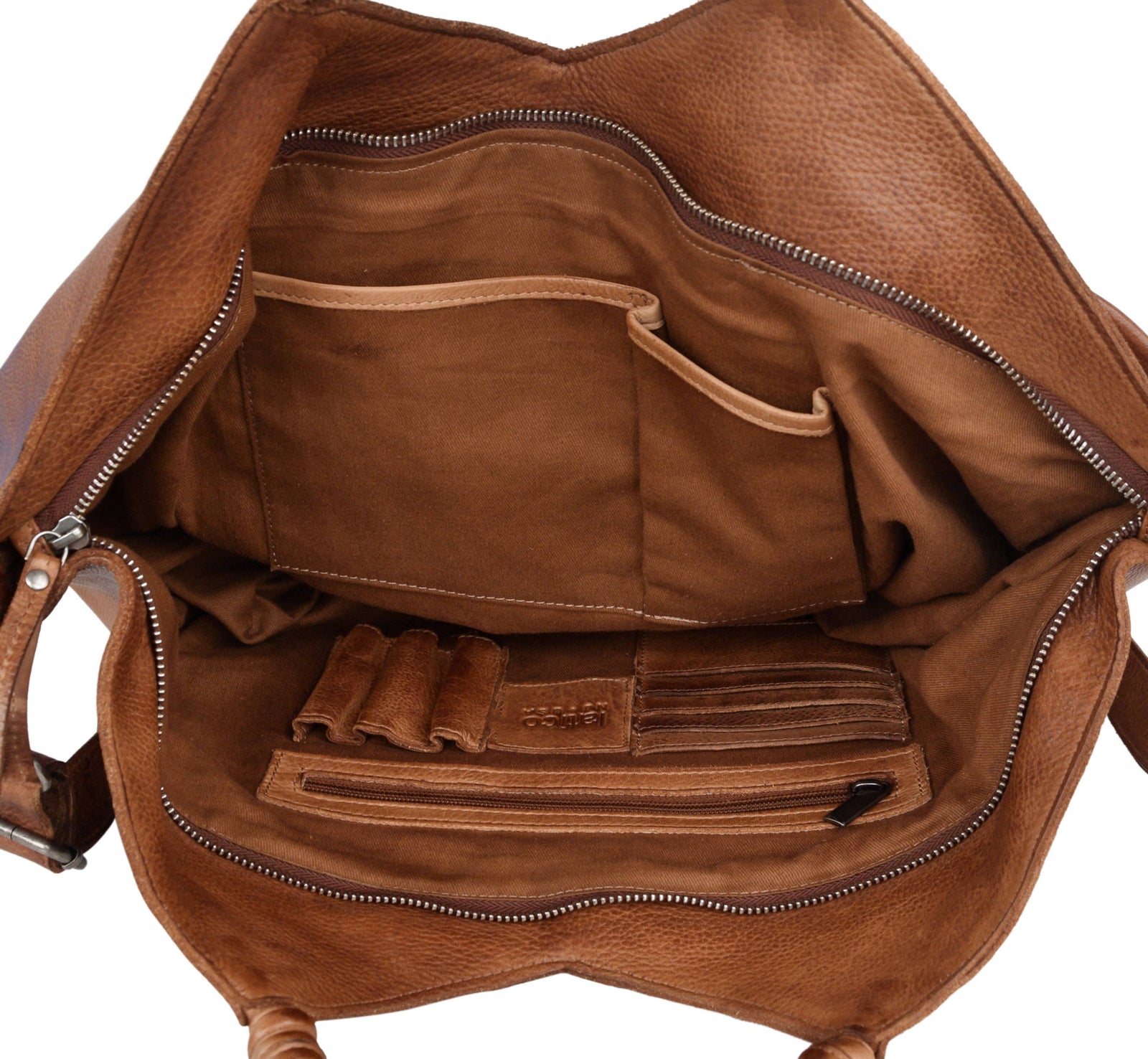 Nelly Handcrafted Leather Crossbody Tote
