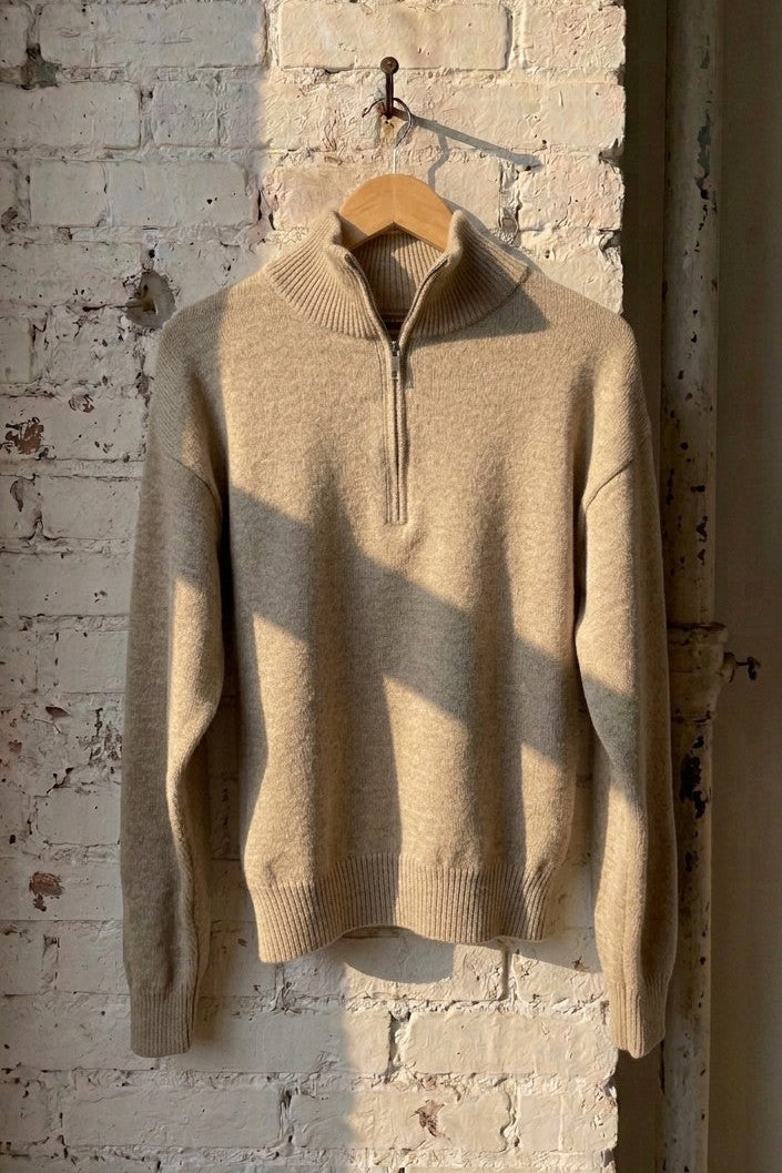 Classic Quarter Zip Sweater