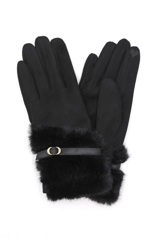 Faux Fur Gloves