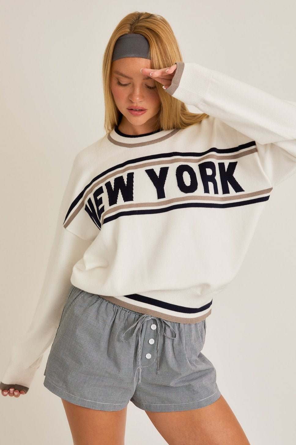 New York Crew Neck Sweater