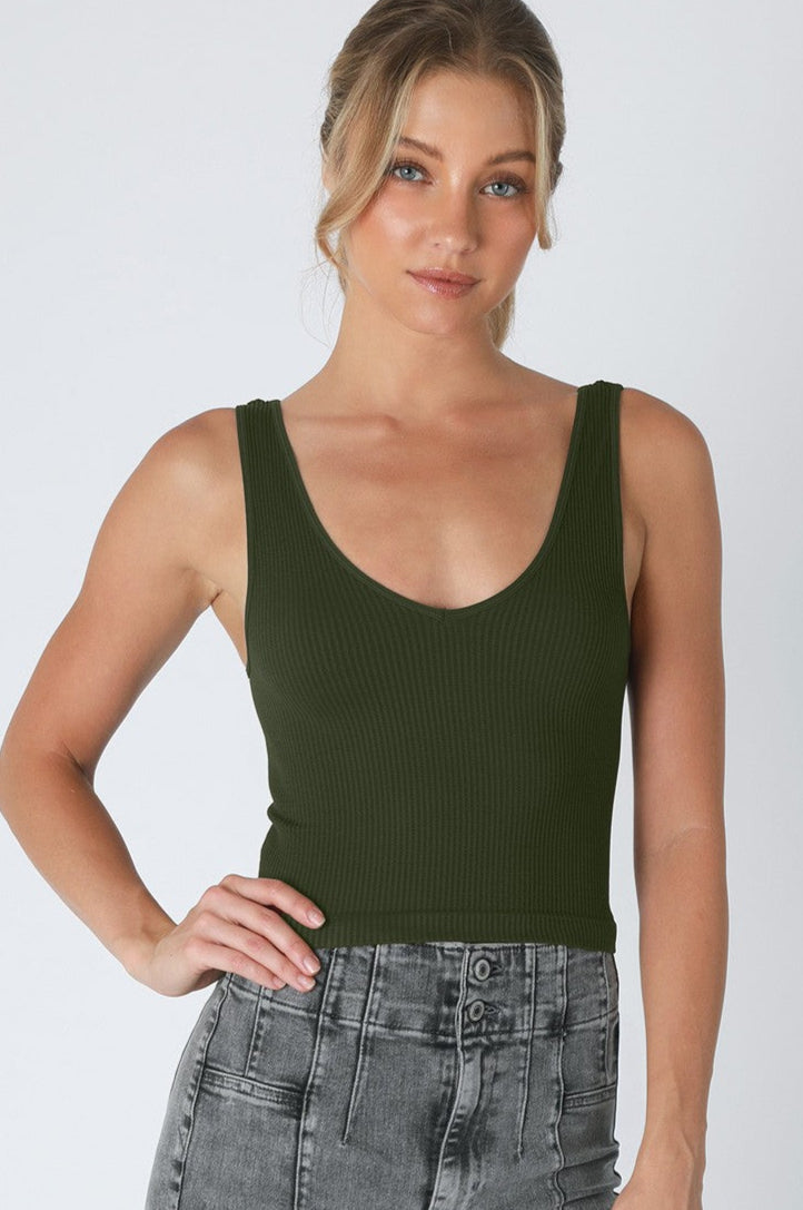 Reversible Crop Top Tank