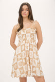Sea Tile Mini Dress