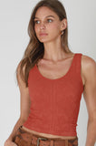 Reversible Lace Crop Top Tank