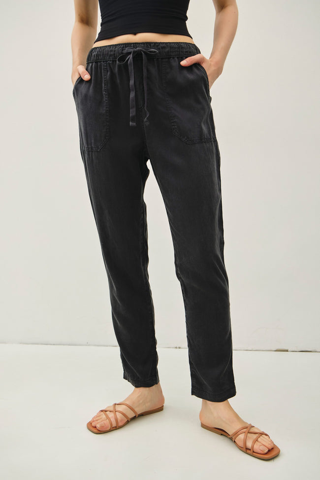 Straight Leg Tencel Pants