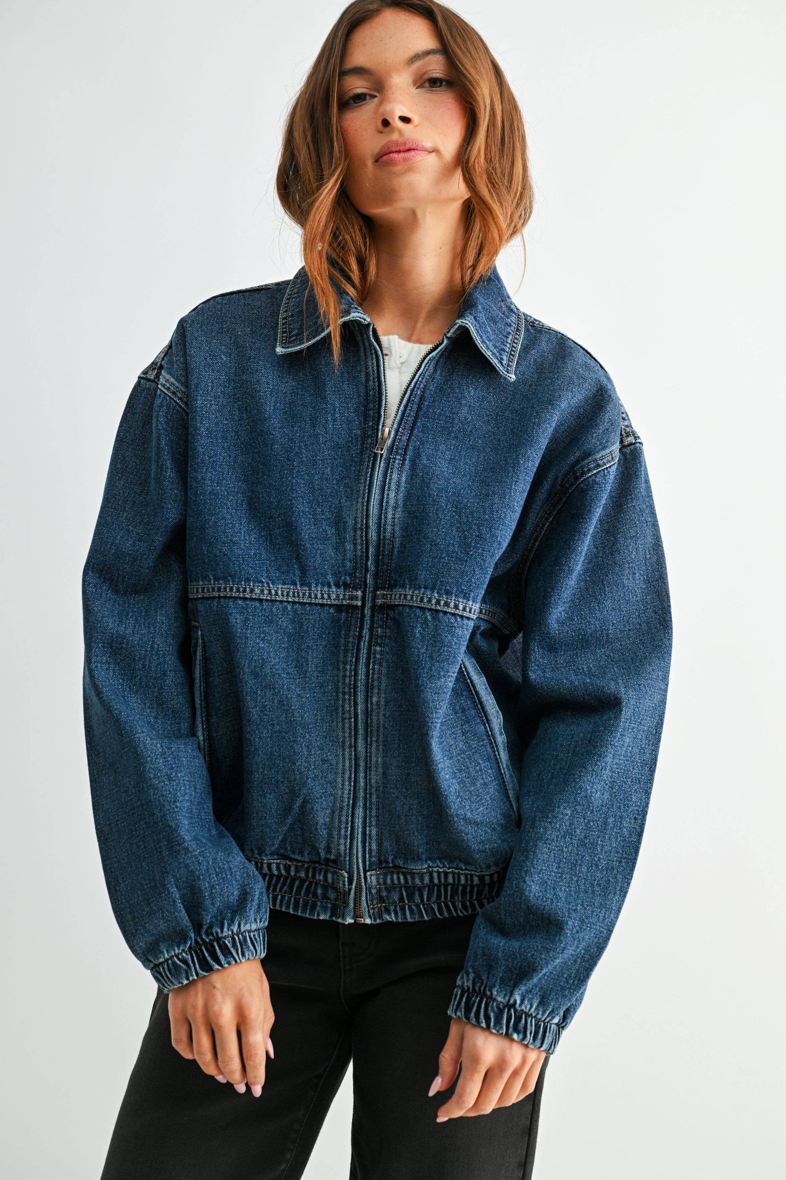 Denim Bomber Jacket