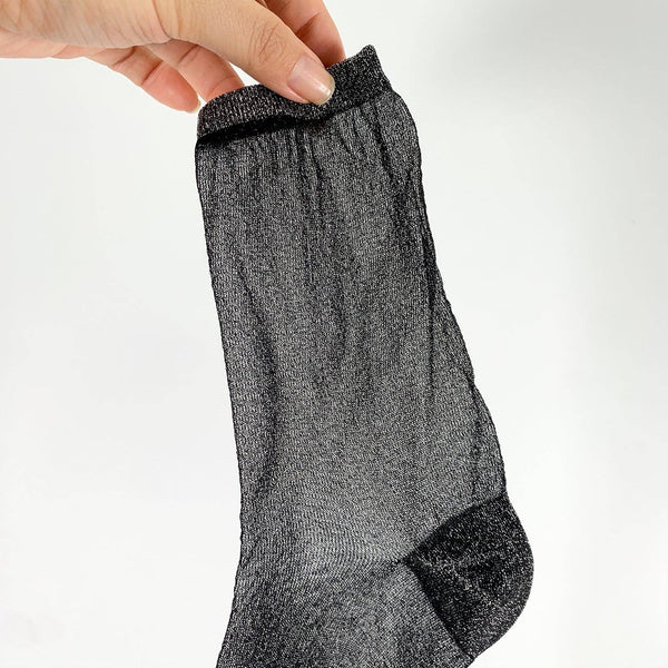 Sheer Glitter Socks