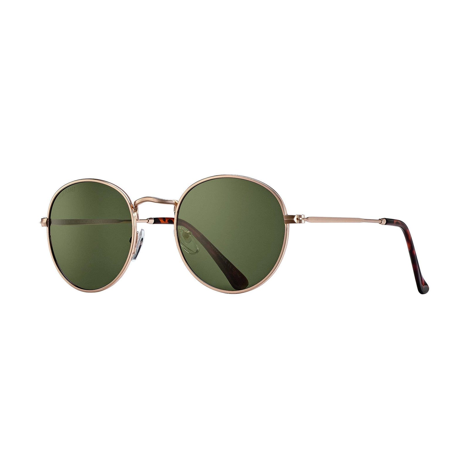 Ash Sunglasses- Matte Gold w/ Grey-green Polarized Lens