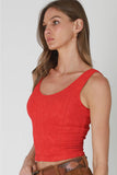 Reversible Lace Crop Top Tank