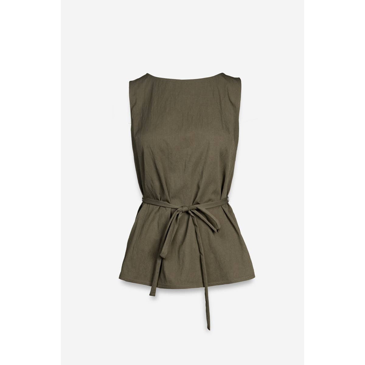 Sleeveless Cinched Tunic Top