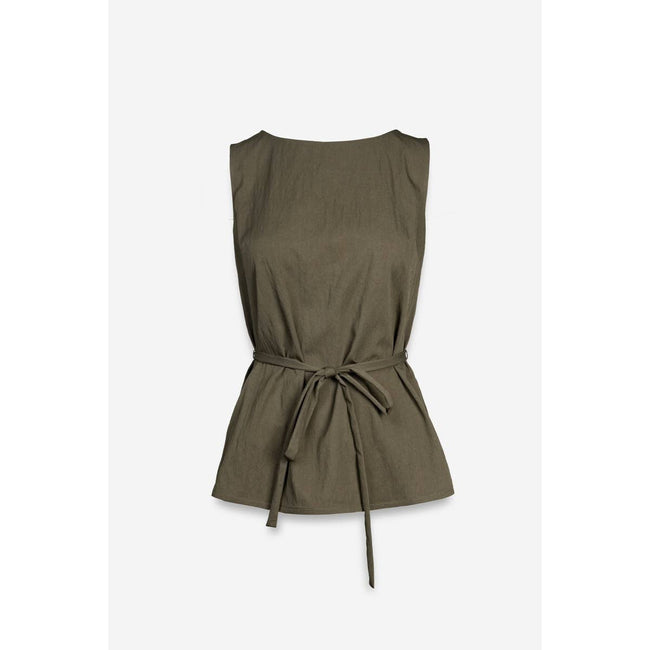 Sleeveless Cinched Tunic Top