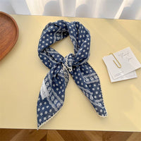 Picot Trim Bandana Scarf