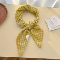 Picot Trim Bandana Scarf