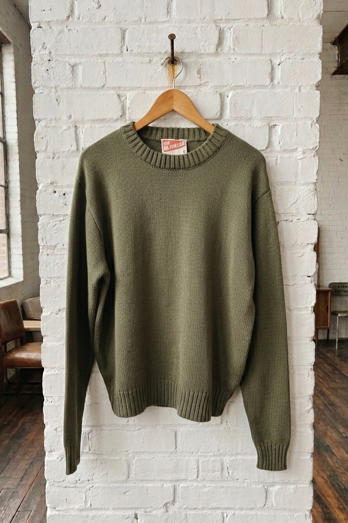100% Cotton Crew Sweater
