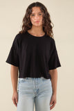 Cropped Luxe Jersey Tee