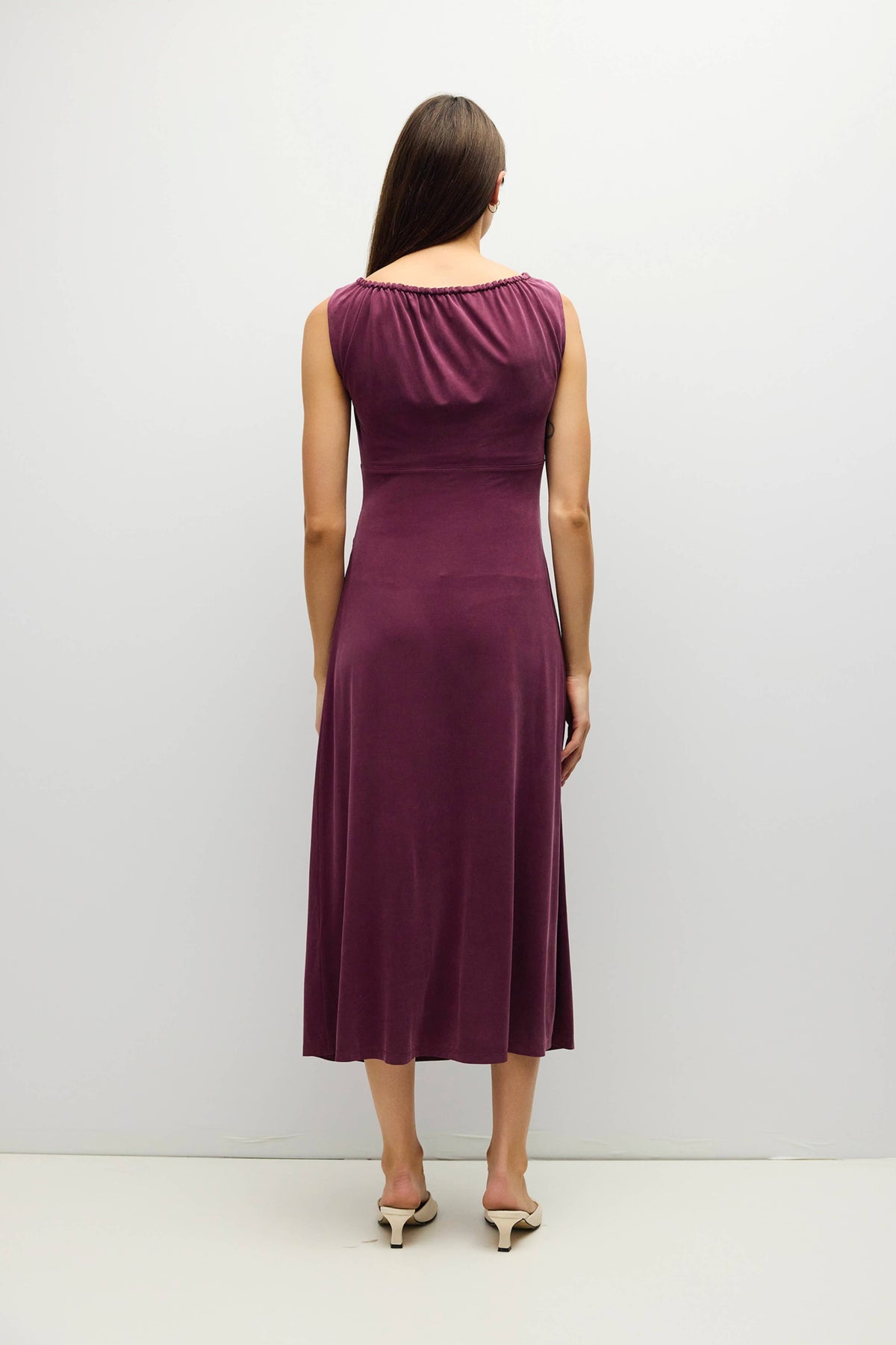 Sleek Knit Midi Dress