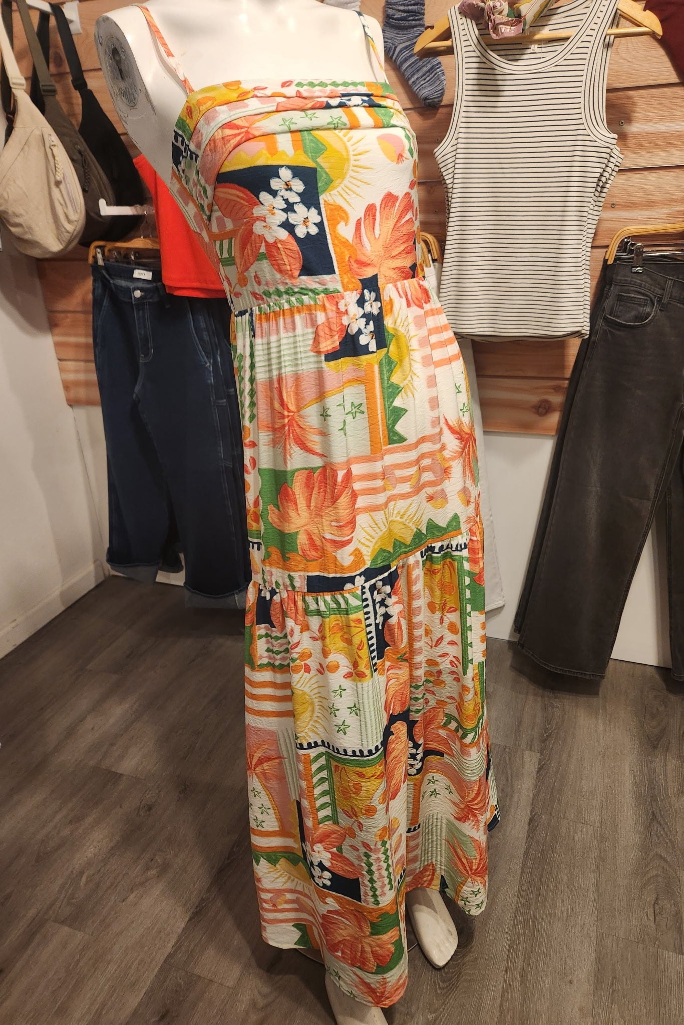 Tropic Collage Maxi Dress