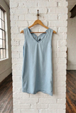 Wave Trim Tencel Mini Dress