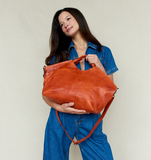 Nelly Handcrafted Leather Crossbody Tote