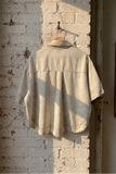 Boxy Washed Denim Utility Shirt