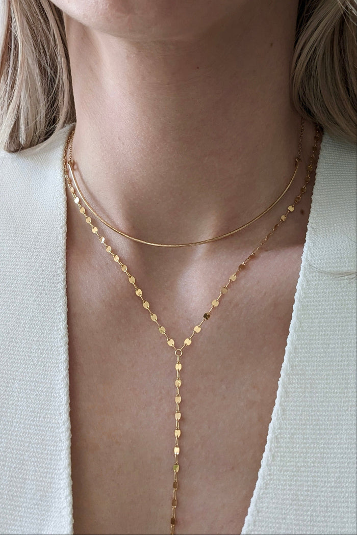 Gold Filled Olivia Lariat Necklace